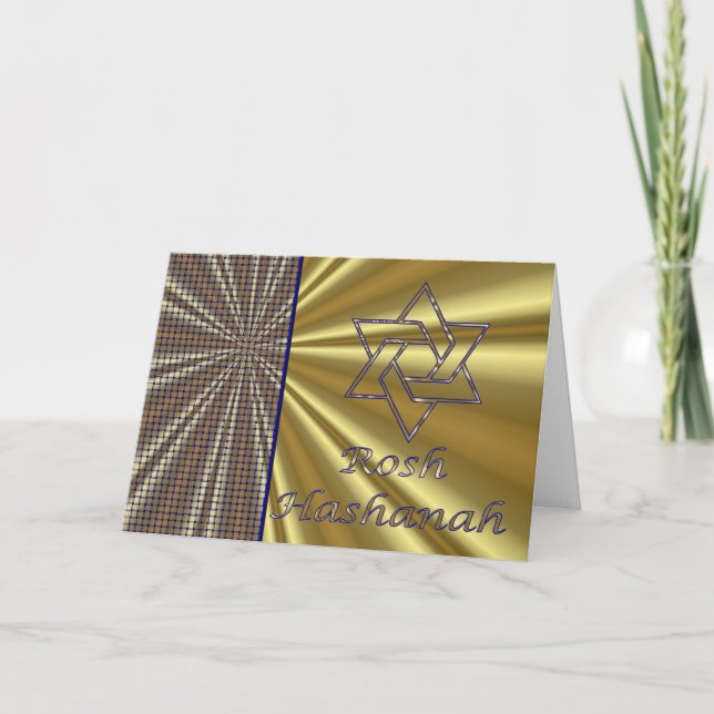 Rosh Hashanah Jewish New Year Holiday Card (Front)