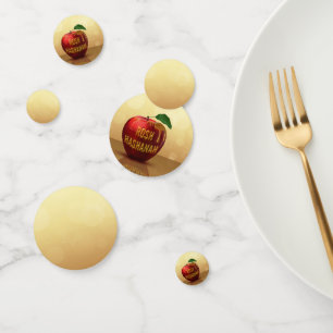Rosh Hashanah Jewish New Year Honey Apple Confetti