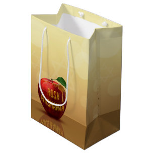 Rosh Hashanah Jewish New Year Honey Apple Medium Gift Bag