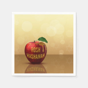 Rosh Hashanah Jewish New Year Honey Apple Napkin