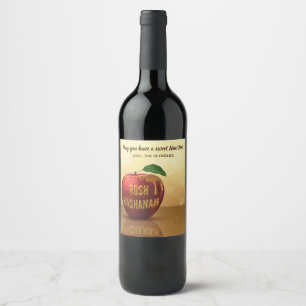 Rosh Hashanah Jewish New Year Honey Apple Wine Label