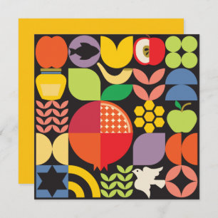 Rosh Hashanah Jewish New Year Pomegranate Honey Ca Card