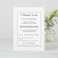 Rosh Hashanah, L'Shanah Tovah Dinner, Jewish Jew