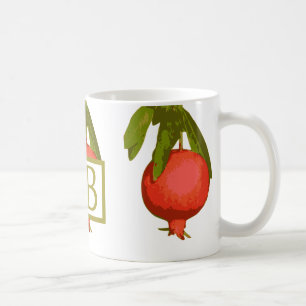 Rosh Hashanah Monogram Pomegranate Sweet Coffee Mug