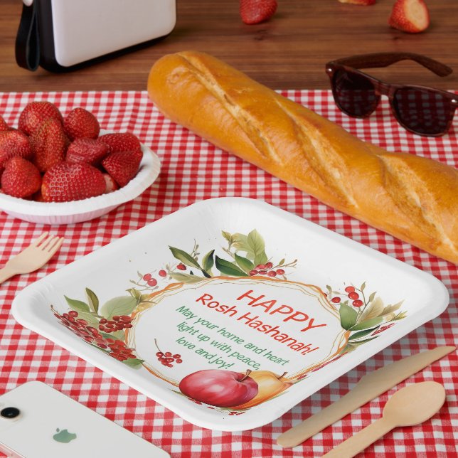 Rosh Hashanah Paper Plate (Picnic)