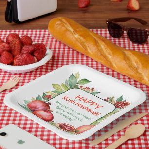 Rosh Hashanah Paper Plate