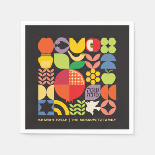 Rosh Hashanah Personalised Jewish New Year Napkins