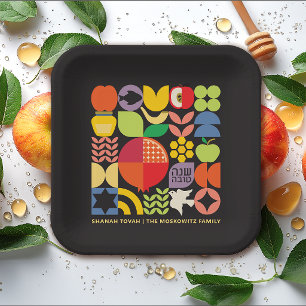 Rosh Hashanah Personalised Jewish New Year  Paper Plate