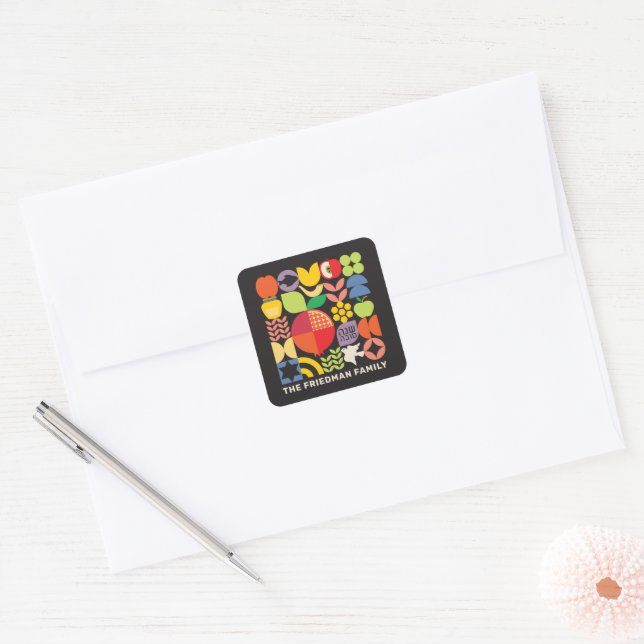Rosh Hashanah Personalised Jewish New Year Sticker (Envelope)