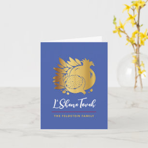 Rosh Hashanah Pomegranate Folded Greeting Card
