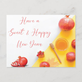 Rosh Hashanah Shana Tova Jewish New Year Wishing Postcard