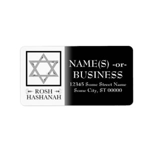 rosh hashanah (star of david) label