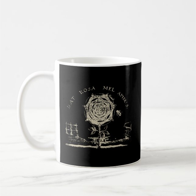 Rosicrucian Emblem Dat Rosa Mel Apibus Hermetic Coffee Mug (Left)