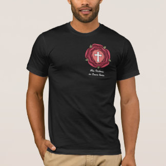 Rosicrucian Emblem, Mia Victoria in Cruce Rosea T-Shirt
