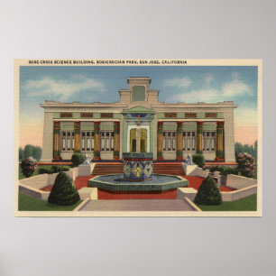 Rosicrucian Park, Rose-Croix Sciene Bldg Poster