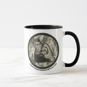 Rosie Army Wife Trimmed Mug Large