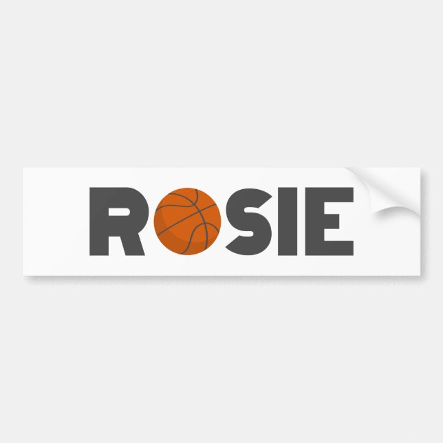 Rosie Basketball Bumper Sticker (Front)