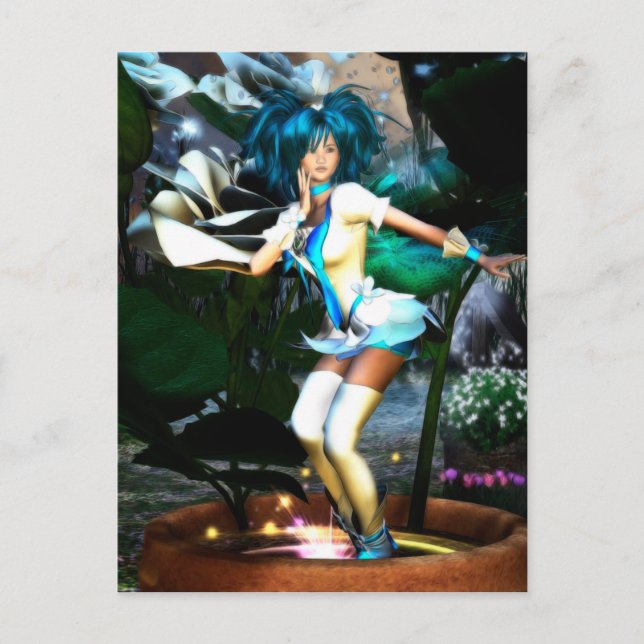 Rosie Elvin Fantasy Anime Postcard (Front)