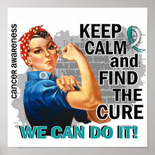 Rosie Keep Calm Cervical Cancer.png Poster