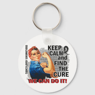 Rosie Keep Calm Narcolepsy.png Key Ring