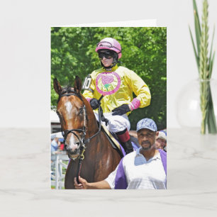 Rosie Napravnik at Saratoga Card