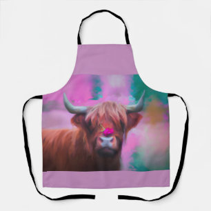 "Rosie of the Highlands" – Highland Cow Portrait Apron