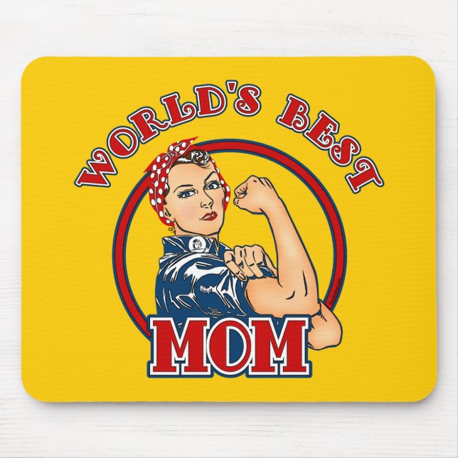 Rosie Riveter Best Mum Mousepad (Front)