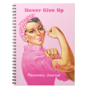 Rosie Riveter Custom Cancer Notebook