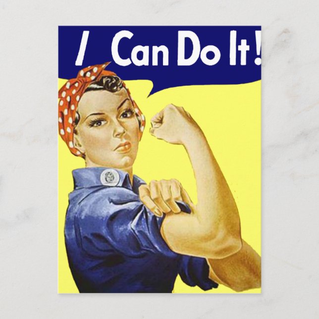 Rosie Riveter - I Can Do It Glenn Beck Poster Postcard (Front)