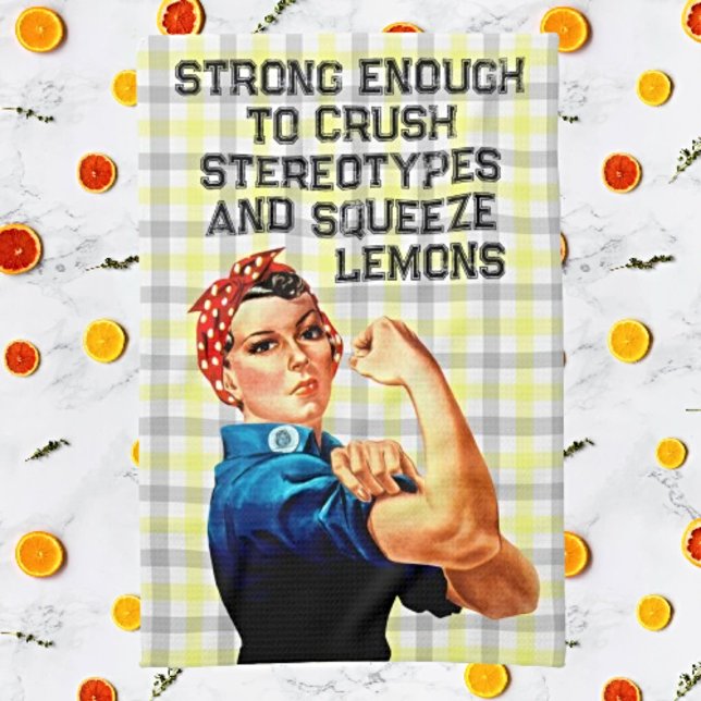 Rosie Riveter Inspired Towel to Crush Stereotypes  (Creator Uploaded)