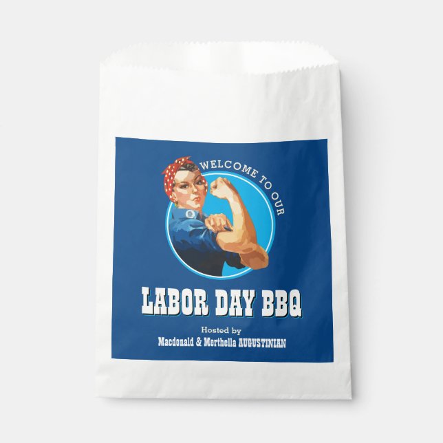 Rosie Riveter LABOR DAY BBQ Favour Bag (Front)