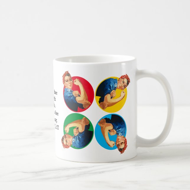 ROSIE RIVETER Proverbs 31  Coffee Mug (Right)