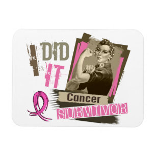 Rosie Sepia I Did It Breast Cancer.png Magnet