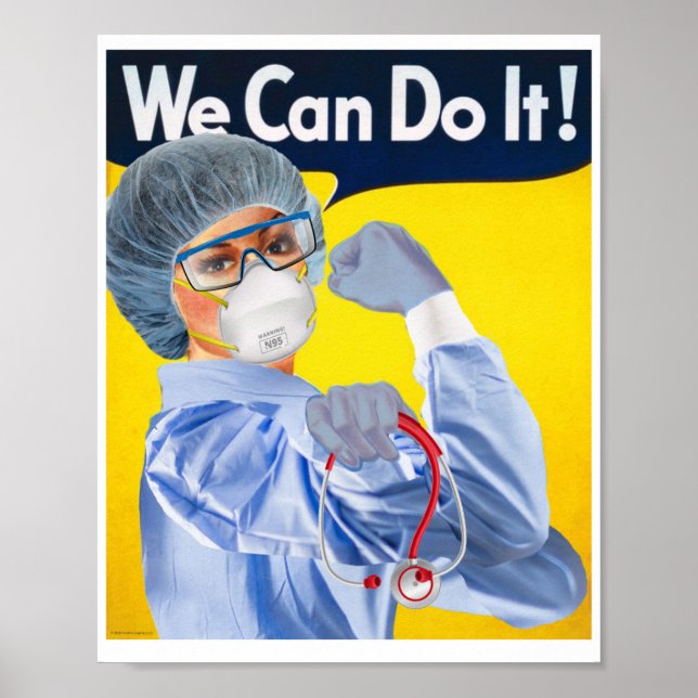 Rosie the Medical Professional Poster Print (Front)