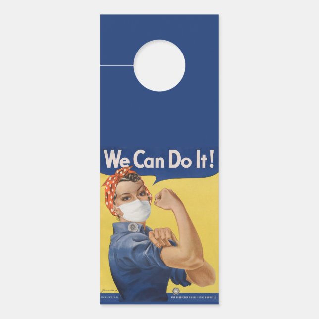 Rosie the Riveter and Uncle Sam Want Us... Door Hanger (Front)