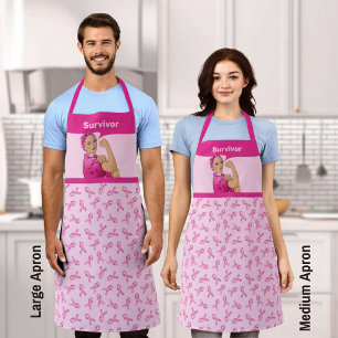 Rosie the Riveter Breast Cancer Awareness Apron