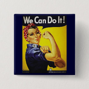 Rosie The Riveter button