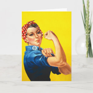 Rosie The Riveter Card