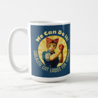 Rosie The Riveter Cat Ladies For Kamala Harris