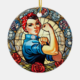 Rosie the Riveter                                  Ceramic Ornament