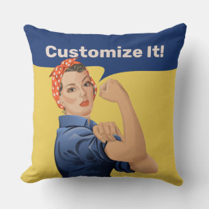 Rosie the Riveter Cushion