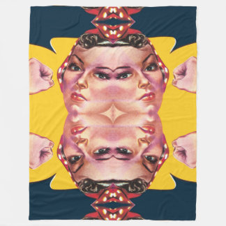 rosie the riveter fleece blanket