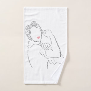 Rosie the Riveter Hand Towel