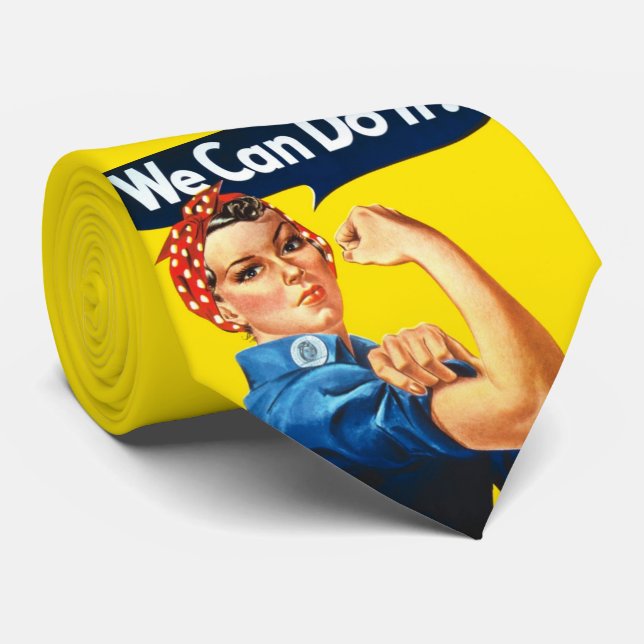 Rosie the Riveter (Iconic Poster) (We Can Do It!) Tie (Rolled)