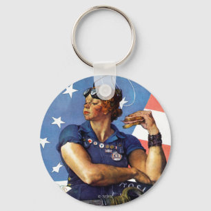 "Rosie the Riveter" Key Ring
