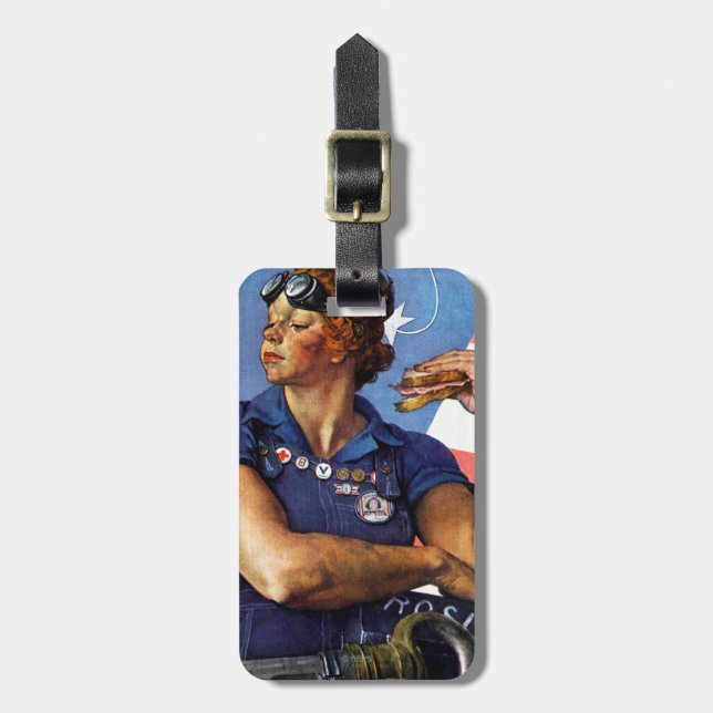 Rosie the Riveter Luggage Tag (Front Vertical)