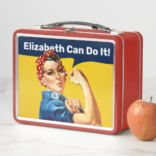 Rosie the Riveter   Metal Lunch Box   Personalize
