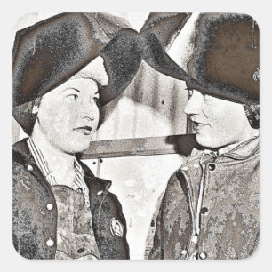 Rosie the Riveter Pals Square Sticker