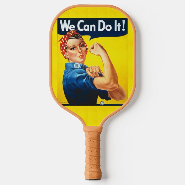 Rosie the Riveter  Pickleball Paddle (Front)