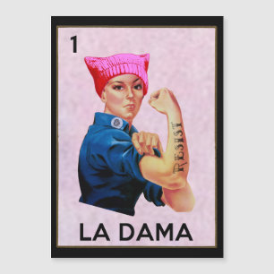 Rosie the Riveter Resists La Dama Loteria 